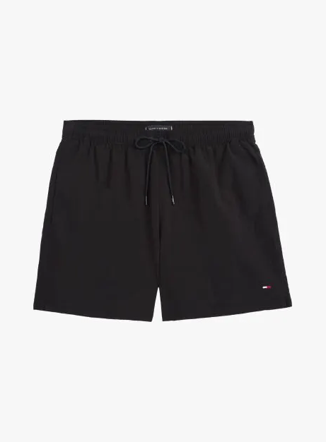 Tommy Hilfiger Mens Drawstring Swim Shorts - Black
