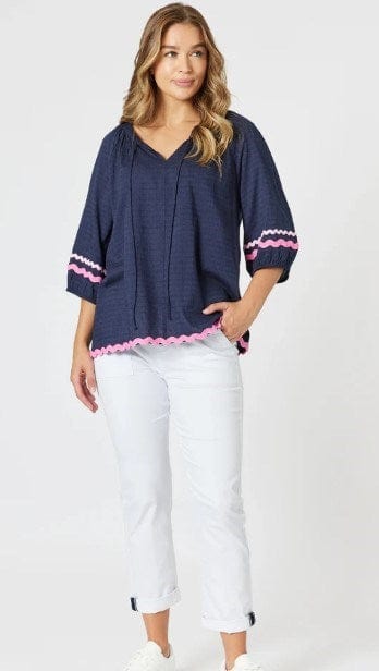 Load image into Gallery viewer, Threadz Womens Ric Rac Top
