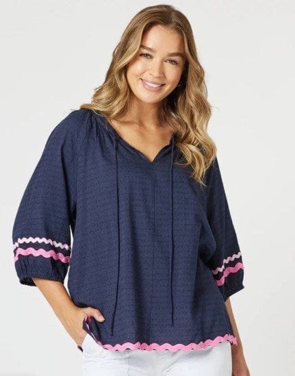 Load image into Gallery viewer, Threadz Womens Ric Rac Top
