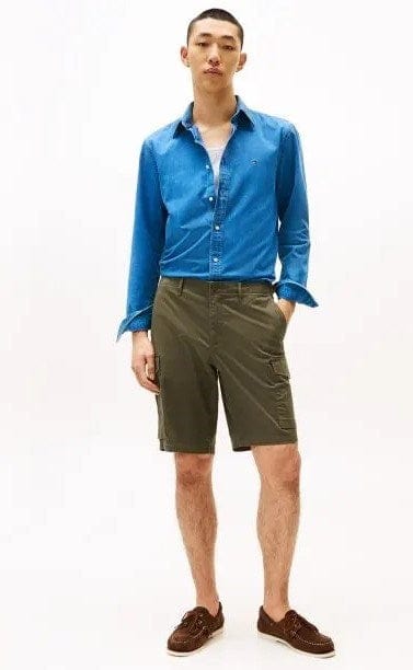 Tommy Hilfiger Mens 1985 Essential Harlem Relaxed Cargo Shorts