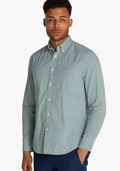 Load image into Gallery viewer, Tommy Hilfiger Mens Poplin Gingham Regular Fit Shirt
