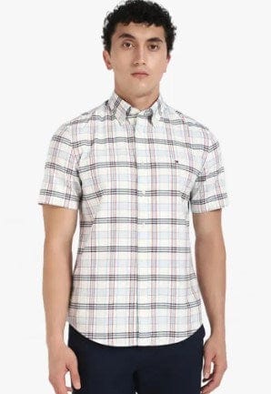 Tommy Hilfiger Mens Oxford Short Sleeve Check Shirt