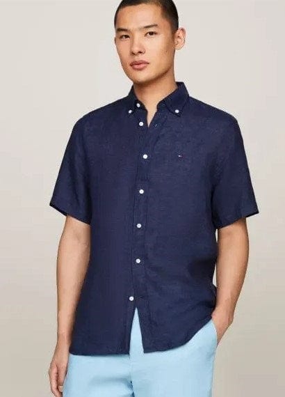 Load image into Gallery viewer, Tommy Hilfiger Mens Premium Linen Shirt
