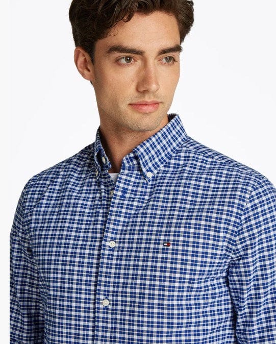 Tommy Hilfiger Mens Oxford Check Regular Fit Shirt