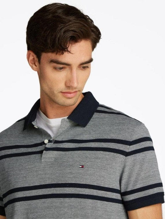 Tommy Hilfiger Mens Striped Oxford Regular Polo