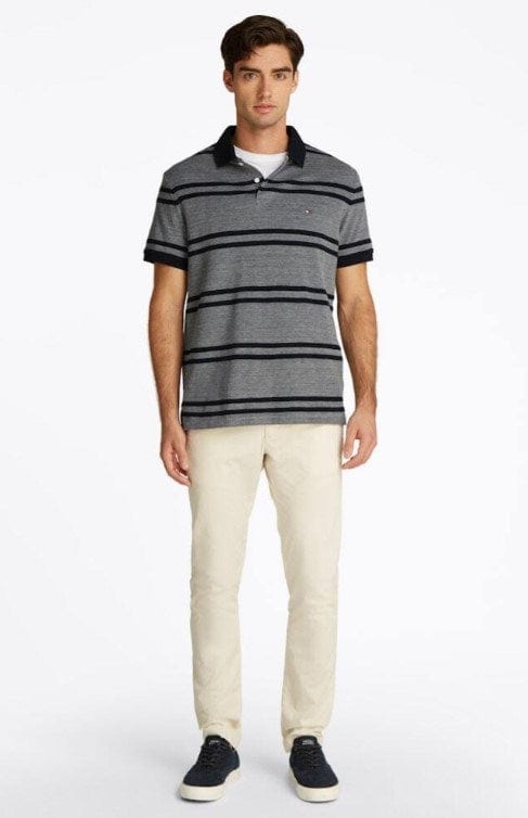 Load image into Gallery viewer, Tommy Hilfiger Mens Striped Oxford Regular Polo
