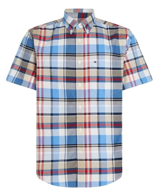 Tommy Hilfiger Mens Madras Oxford Check Shirt