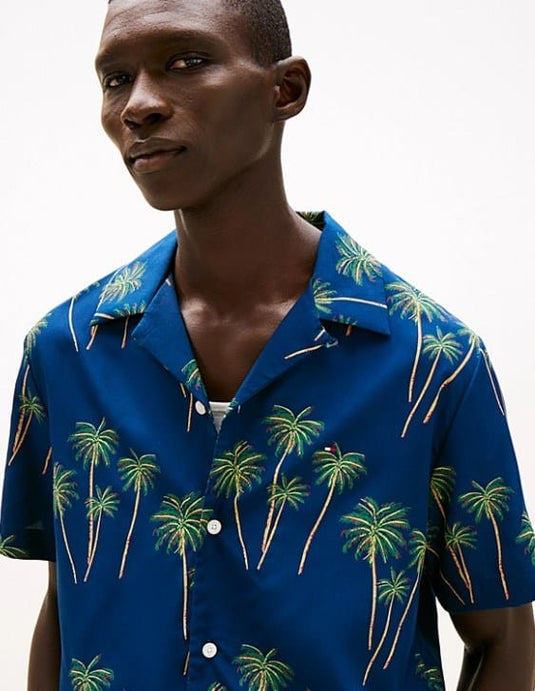 Tommy Hilfiger Mens  Lightweight Palm Shirt