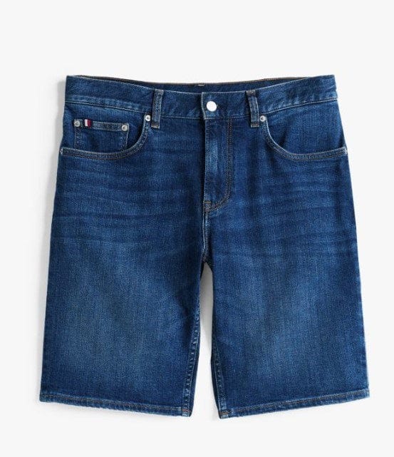 Tommy Hilfiger Mens Faded Slim Denim Shorts