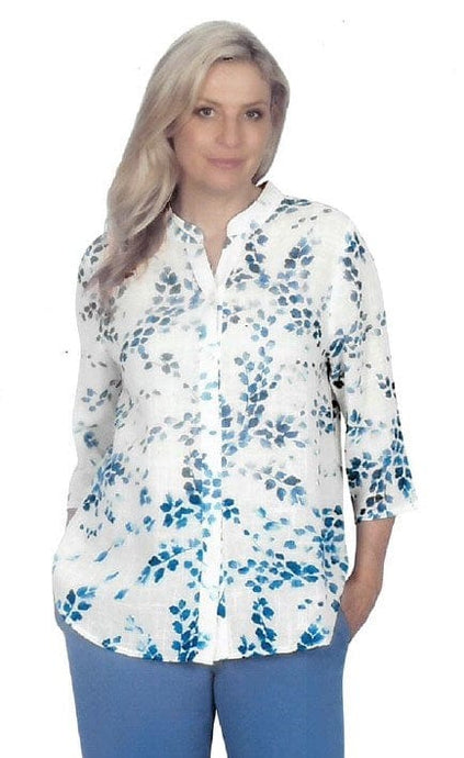 Jillian Womens Amila Print Shirt
