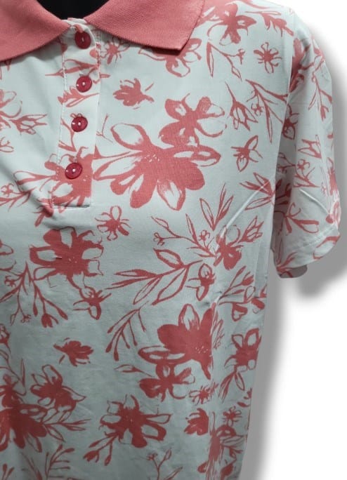 Sportswave Womens Floral Print Polo