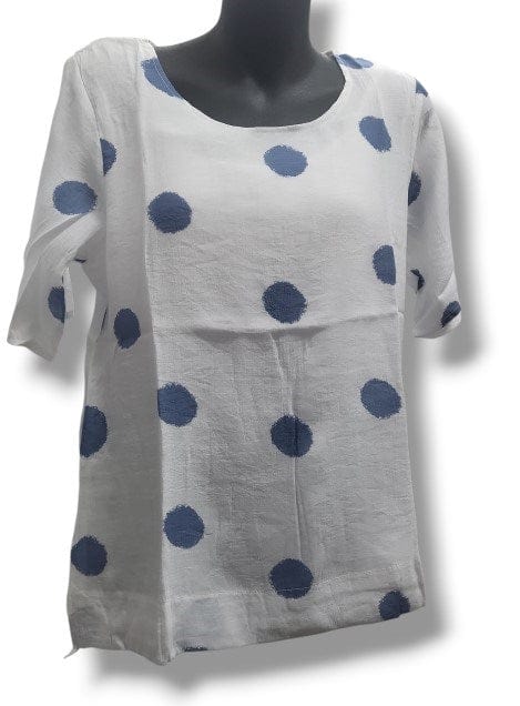 Jillian Womens Dots Print Top