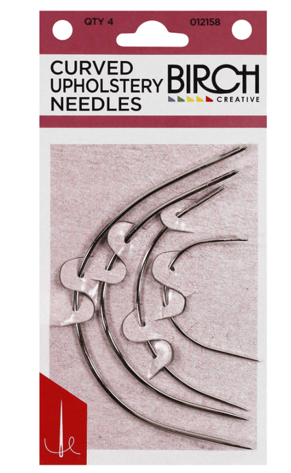 Birch Curved Upholstery Needles - 4pk