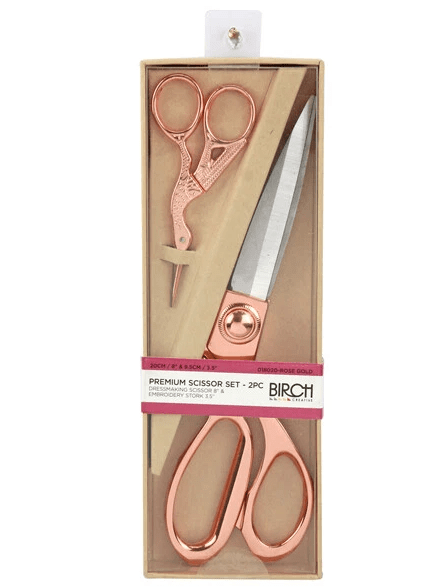 Birch Premium Scissor Set 2pc - Rose Gold