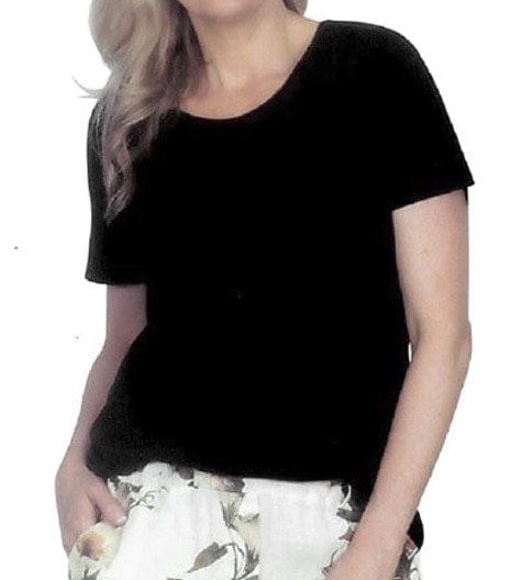 Emily Womens Lace Trim T-Shirt