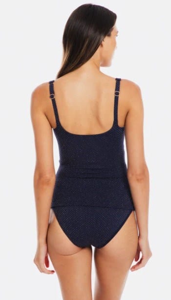 Load image into Gallery viewer, Togs Womens Luxe Navy Tankini Underwire Set

