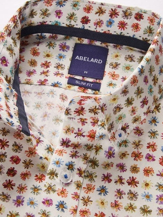 Abelard Mens Petunia Print Shirt