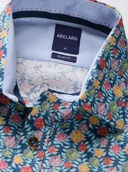 Abelard Mens Flower Print Shirt