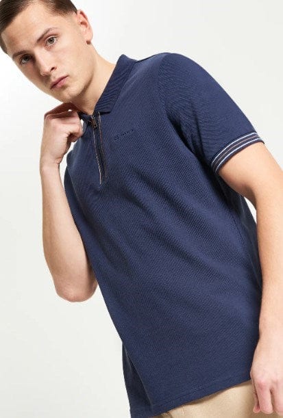 Ben Sherman Mens Placket Interest Polo