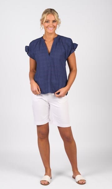 Vassalli Womens Drop Shoulder Top