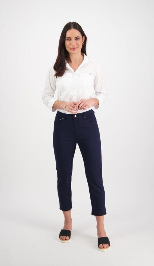 Vassalli Womens Skinny Leg 7/8 Length Lightweight Pant