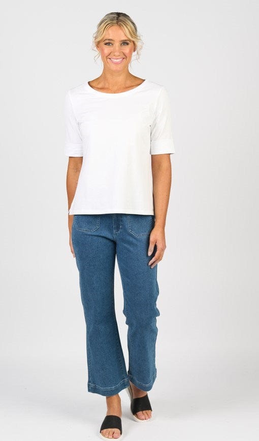 Load image into Gallery viewer, Vassalli Womens Boat Neck Top
