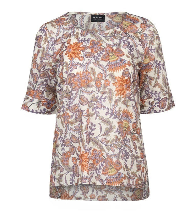 Vassalli Womens Round Neck Top