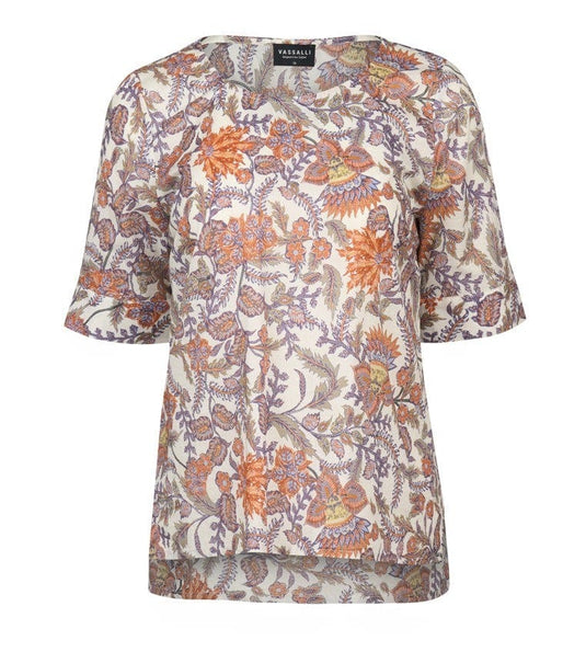 Vassalli Womens Round Neck Top