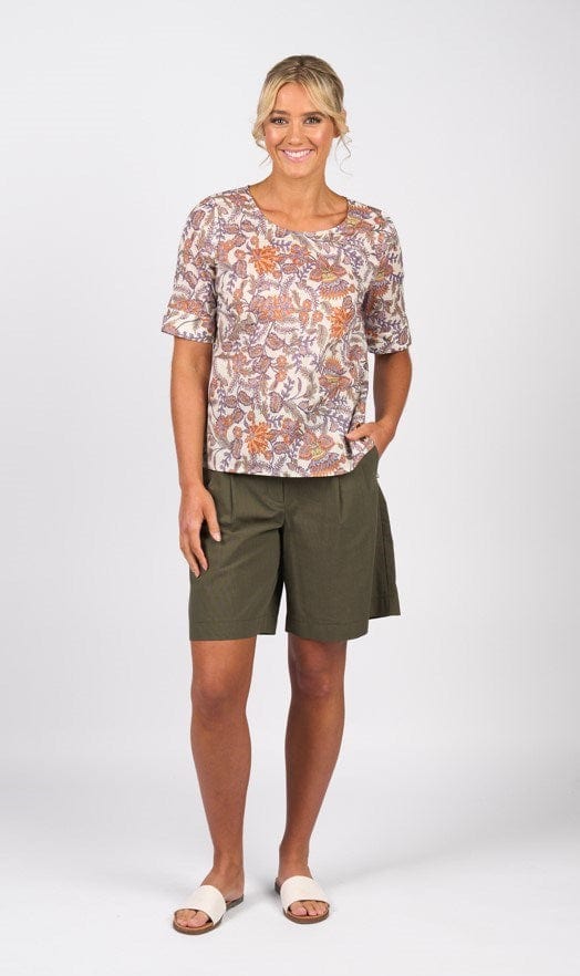 Vassalli Womens Round Neck Top