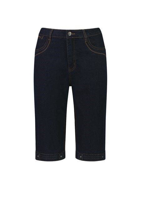 Vassalli Womens Straight Leg Contrast Denim Short