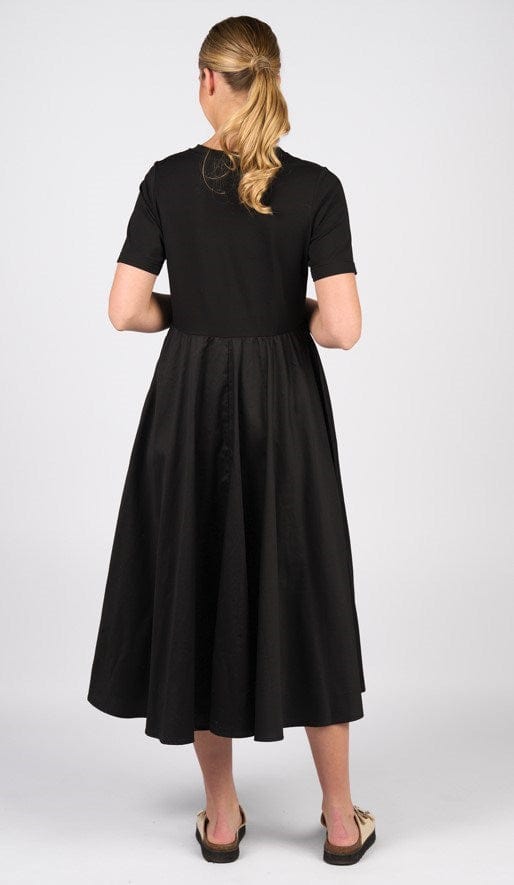 Vassalli Womens T-Shirt Dress With Woven Skirt