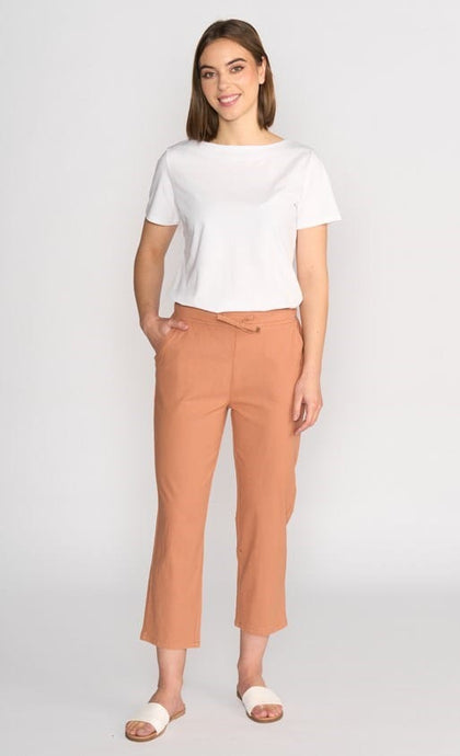 Vassalli Womens 7/8 Length Slim Leg Elastic Pant