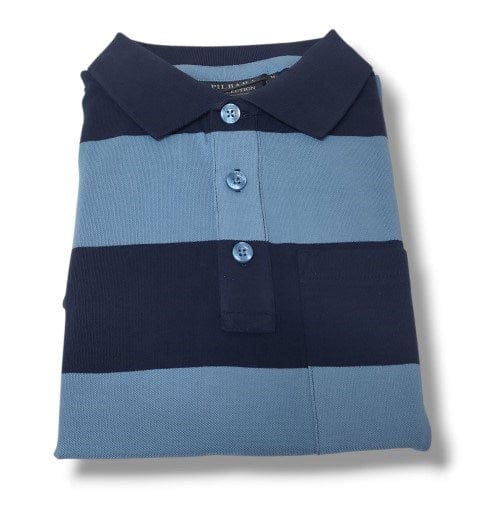 Pilbara Collection Mens Striped Pocket Polo