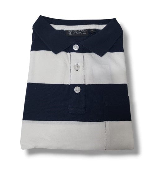 Load image into Gallery viewer, Pilbara Collection Mens Striped Pocket Polo
