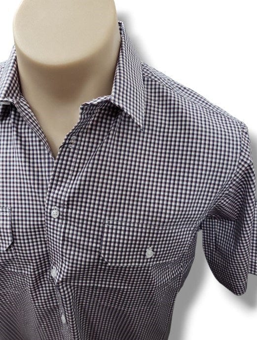 Cipollini Mens Two Pocket Short Sleeve Fine Cotton Shirt