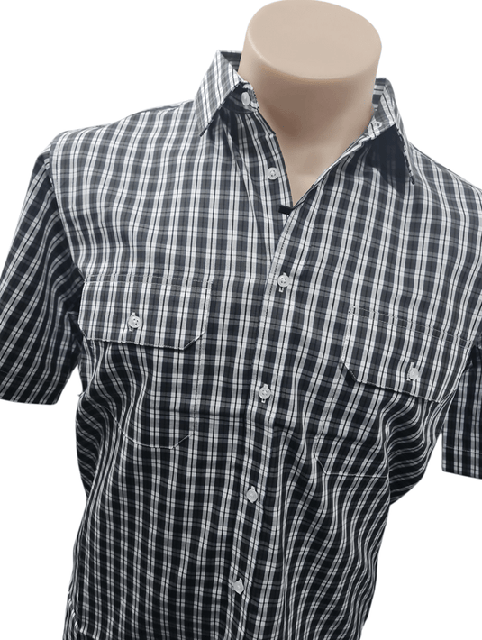 Cipollini Mens Gold Two Pocket Short Sleeve Fine Cotton Shirts