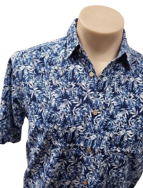 Cipollini Mens Royal Digital Printed Bamboo Shirts