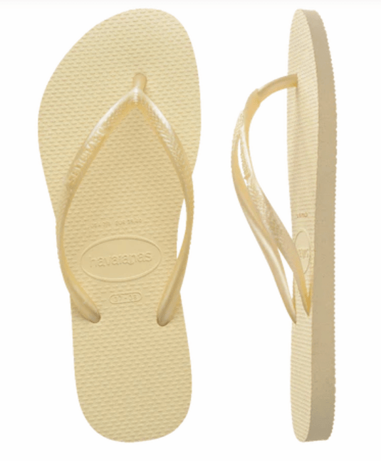 Havaianas Womens Slim Basic Buttercream Thongs