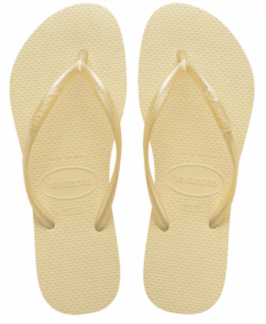 Havaianas Womens Slim Basic Buttercream Thongs