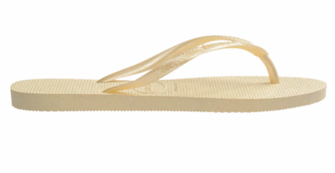 Load image into Gallery viewer, Havaianas Womens Slim Basic Buttercream Thongs
