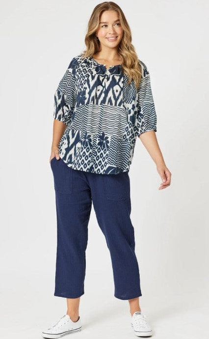 Threadz Womens Calabasas Print Top