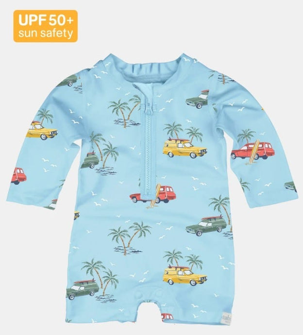 Toshi Baby Swim Onesie Long Sleeve Splash