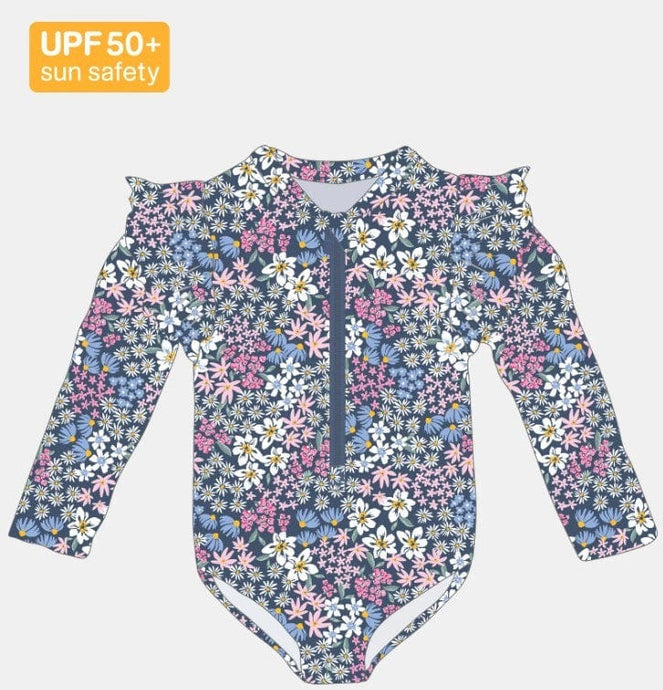 Toshi Girls Swim Bodysuit Ripple