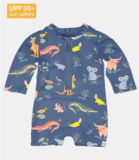 Toshi Boys Swim Onesie Long Sleeve Splash