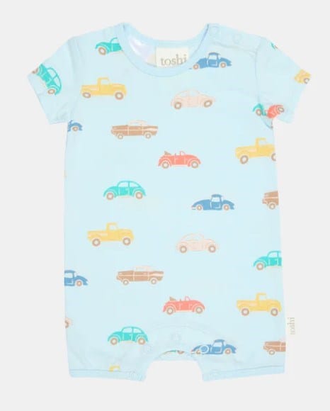 Load image into Gallery viewer, Toshi Boys Onesie Short Sleeve S Banjo
