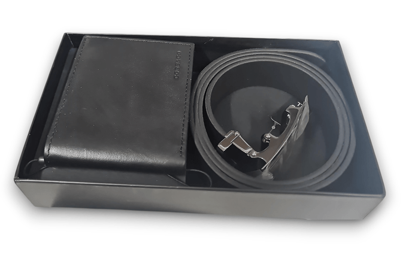 Load image into Gallery viewer, Cobb &amp; Co Mens Combo Leather Built &amp; Wallet Gift Pack
