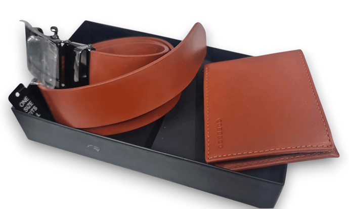 Cobb & Co Mens Combo Leather Built & Wallet Gift Pack