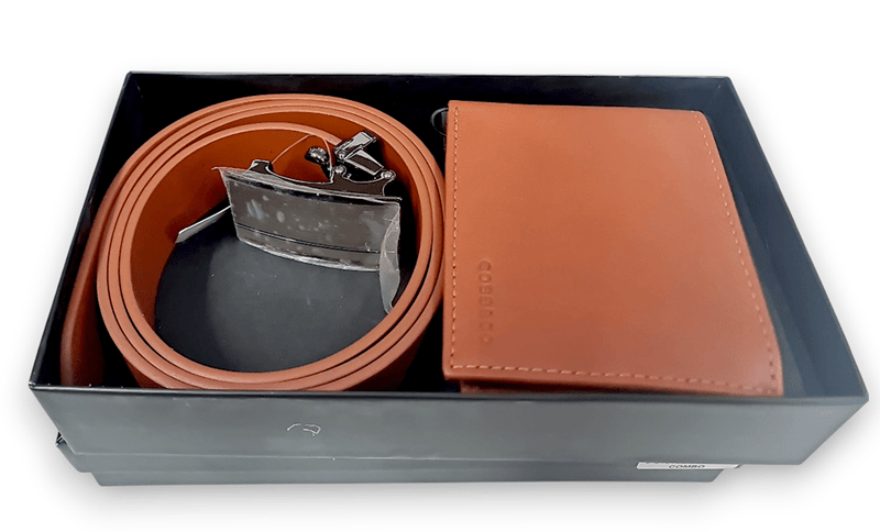 Load image into Gallery viewer, Cobb &amp; Co Mens Combo Leather Built &amp; Wallet Gift Pack
