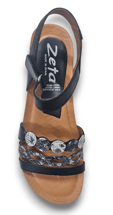 Load image into Gallery viewer, Zeta Womens Idalia Sandal - Black
