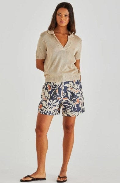 Sass Womens Abbie Knit Polo